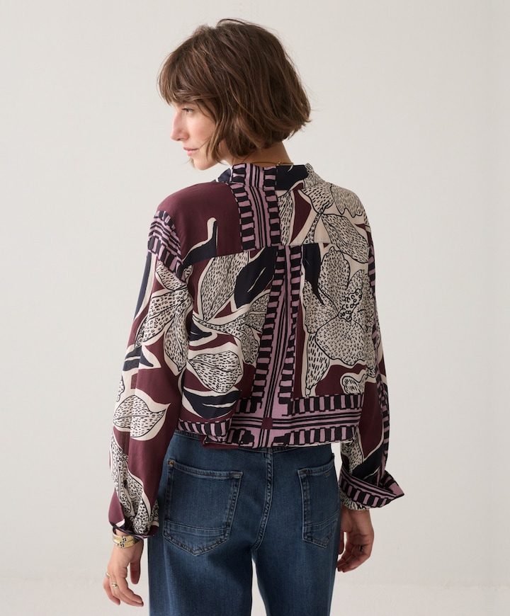 Dames blouse bordeaux