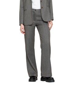 Herringbone + stones broek grijs