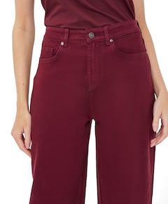 Barrel denim dames jeans bordeaux