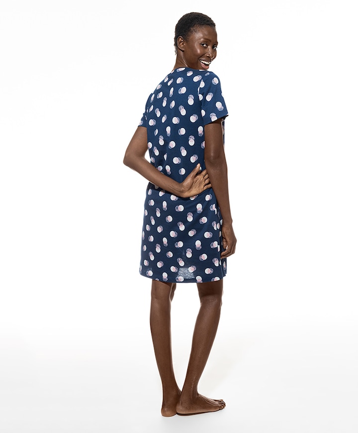 Dames nachthemd blauw