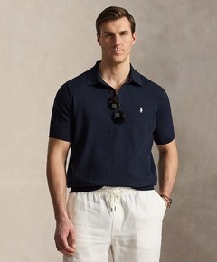 Heren polo blauw