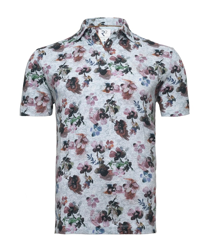 Heren polo blauw
