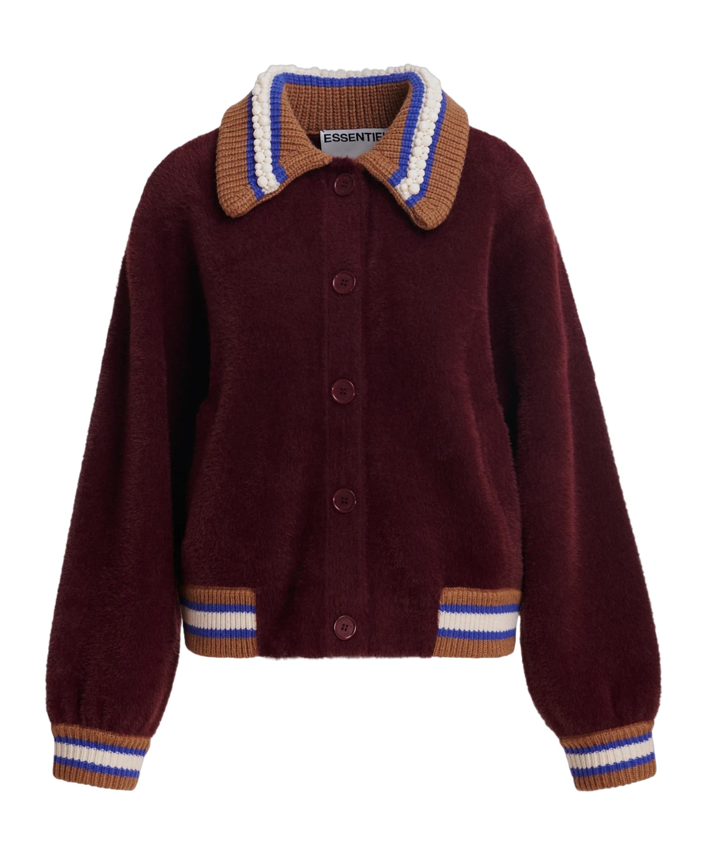 Dames jas bordeaux
