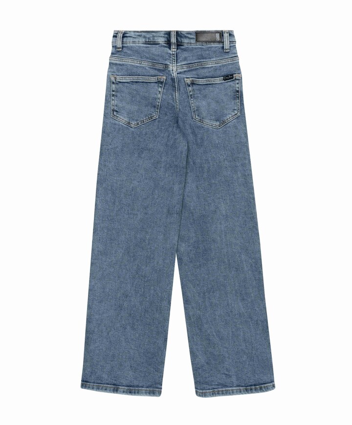 YARA Bleached Used jeans blauw