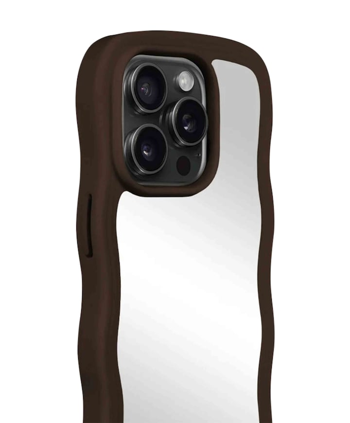 Telefoonhoesje spiegel bruin