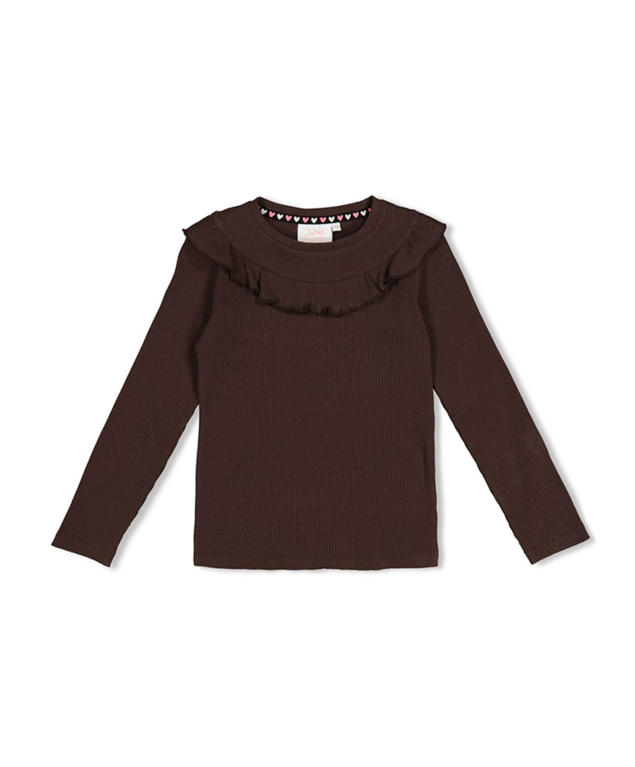 Meisjes longsleeve bruin