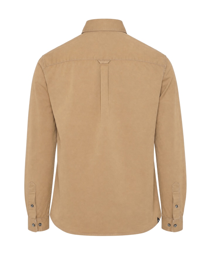 Heren overshirt beige