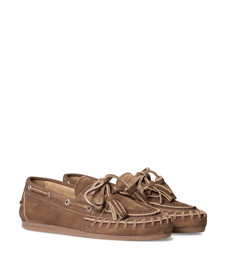 Boat loafer dames loafers bruin