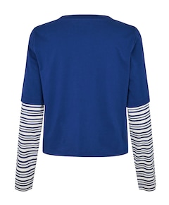 Dames longsleeve blauw