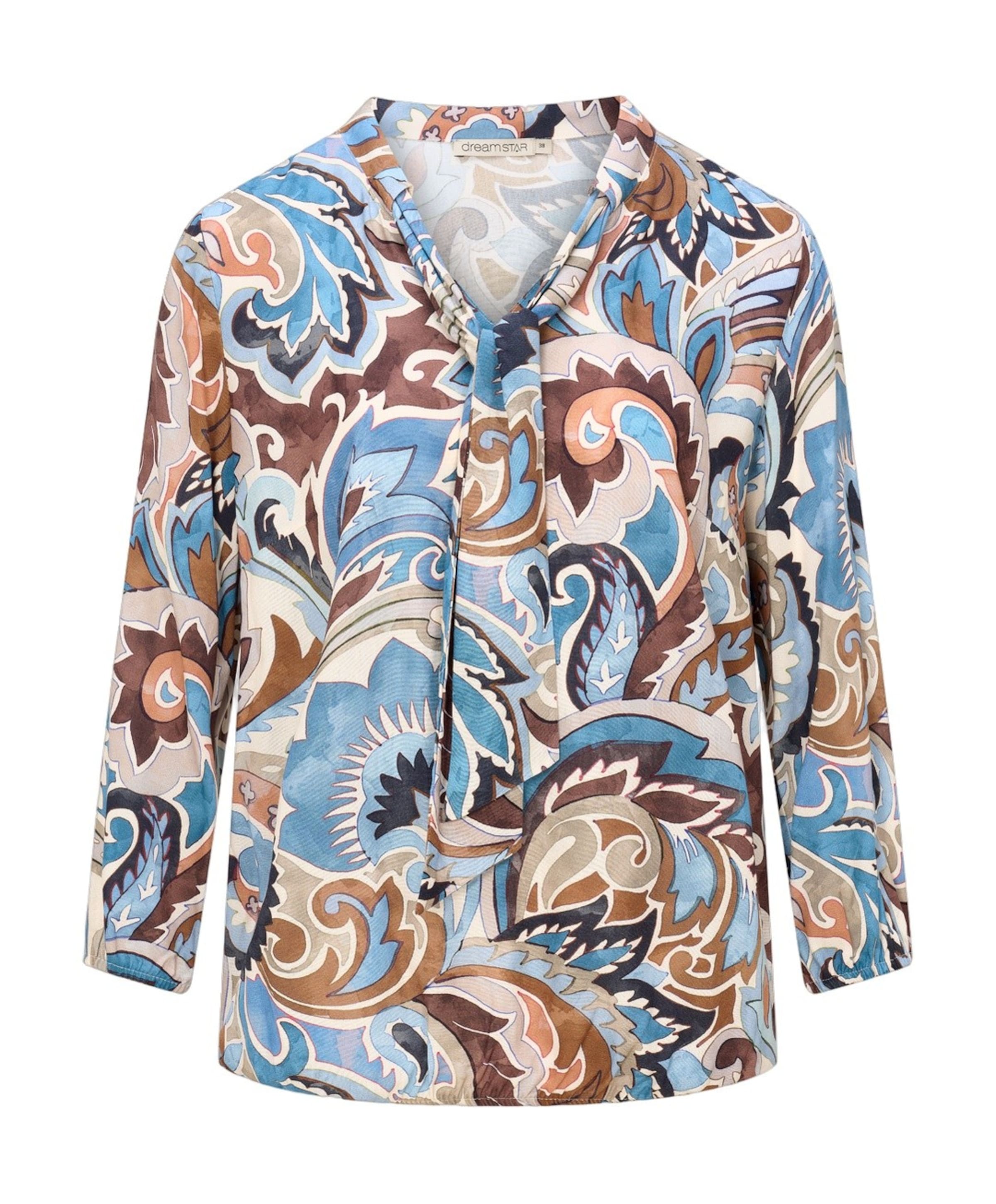 Dames blouse blauw