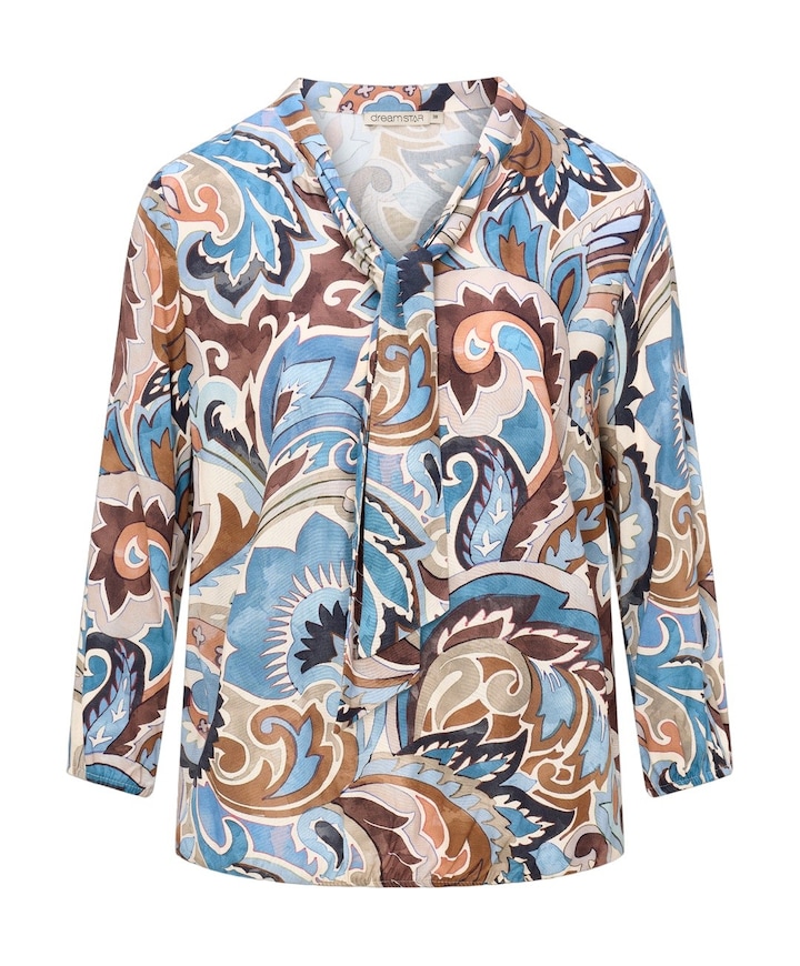 Dames blouse blauw