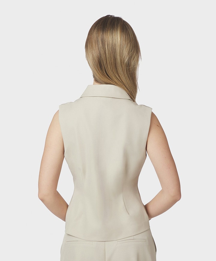 Dames gilet ecru