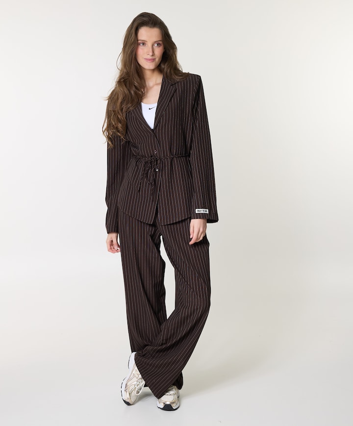 Dames blouse bruin