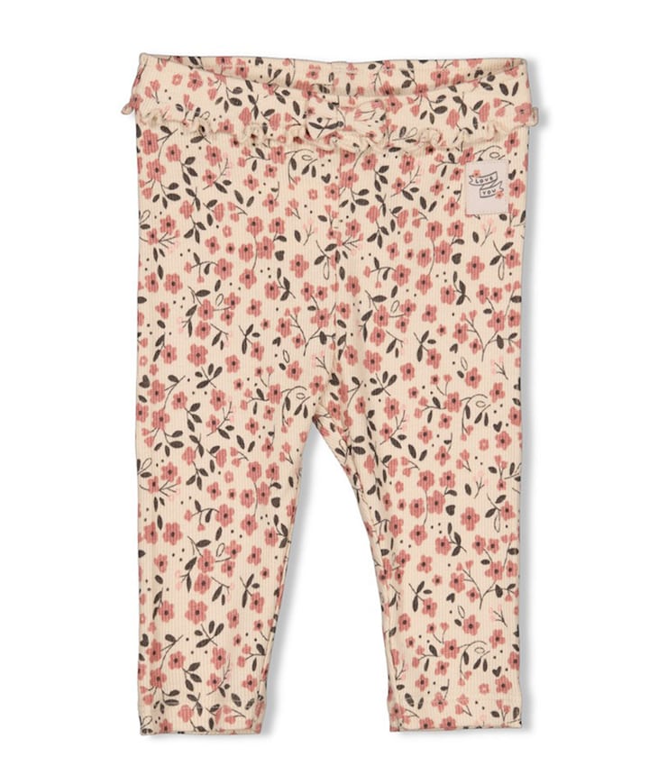 Woodland bloom broek roze