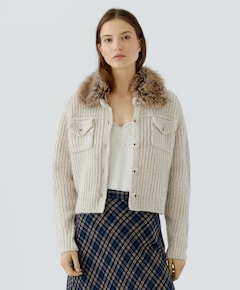 Dames vest beige