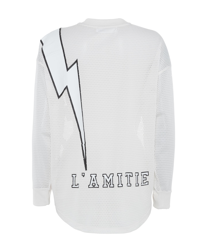 Dames longsleeve ecru