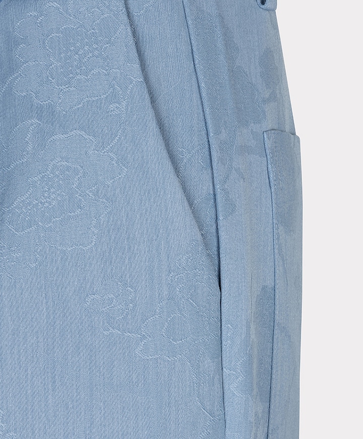 Daisy jacquard dames broek blauw