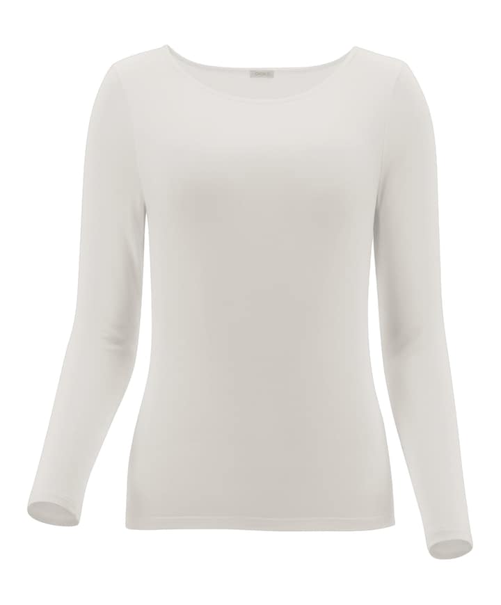 Dames longsleeve ecru