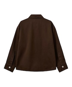 Meisjes blouse lange mouw bruin