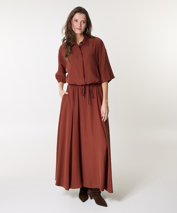 Dames blouse brique