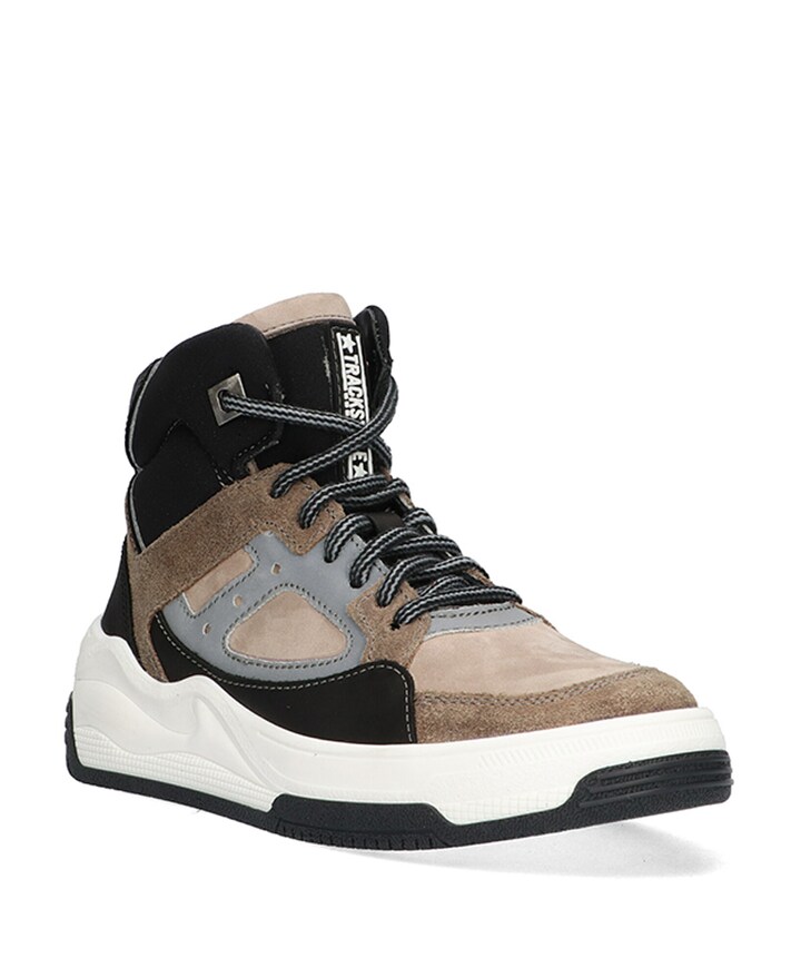 Bob Braaf jongens veterschoenen beige