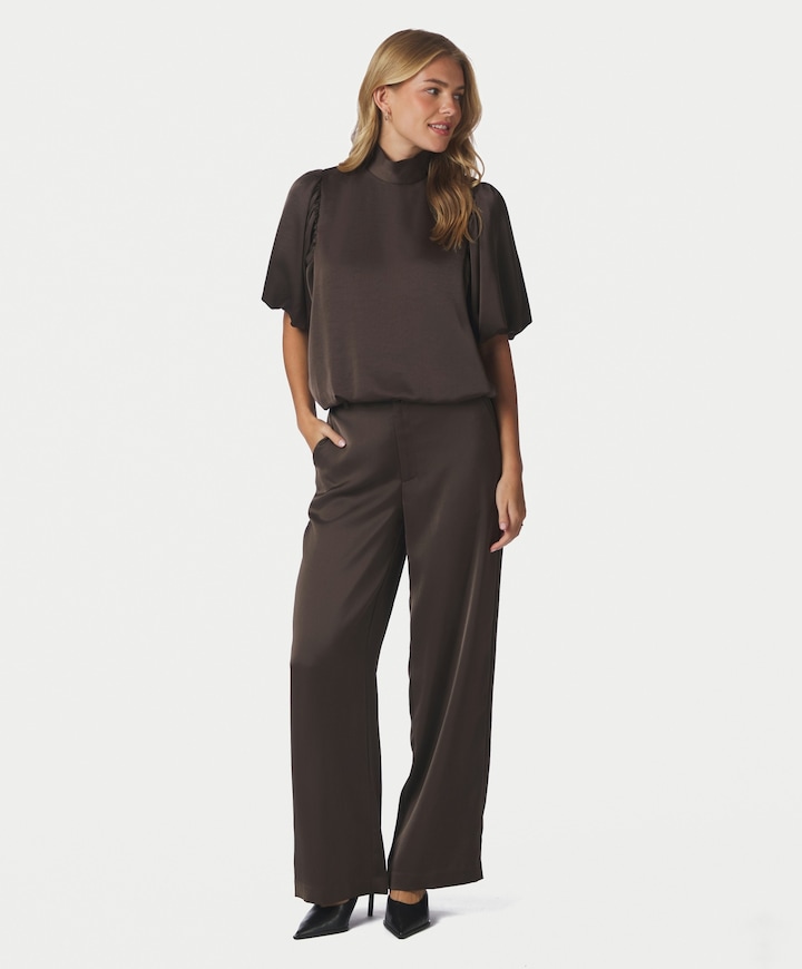 Dames blouse bruin