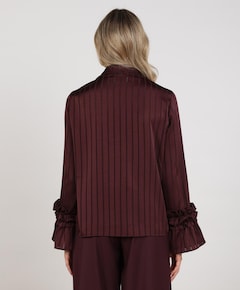 Dames blouse bordeaux