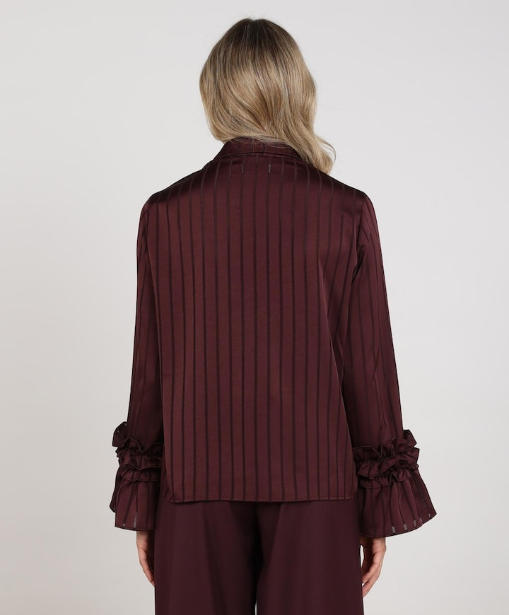 Dames blouse bordeaux