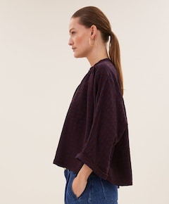 Dames blouse bordeaux
