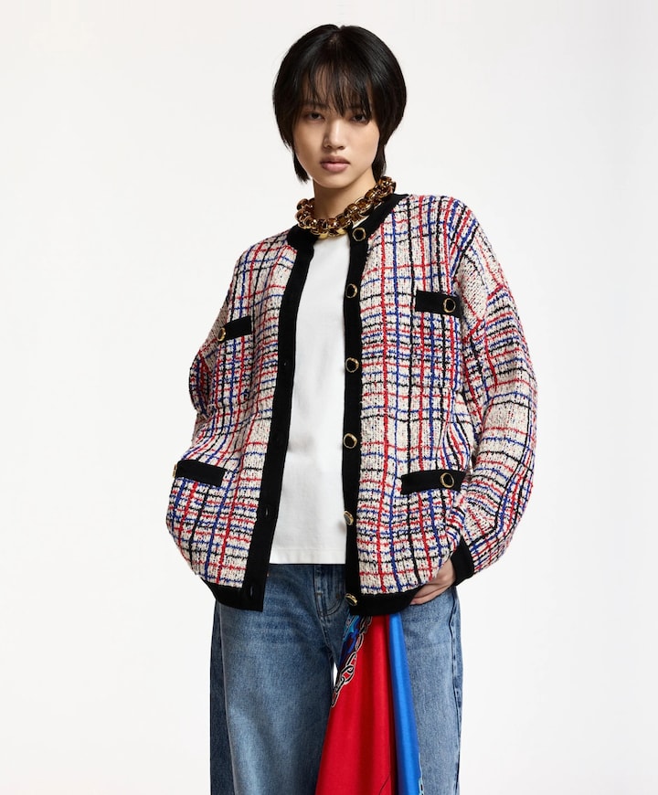 Dames vest ecru