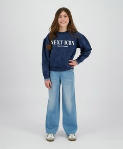 Meisjes sweater blauw