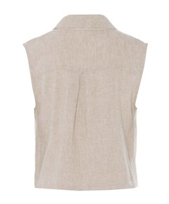 Dames gilet beige