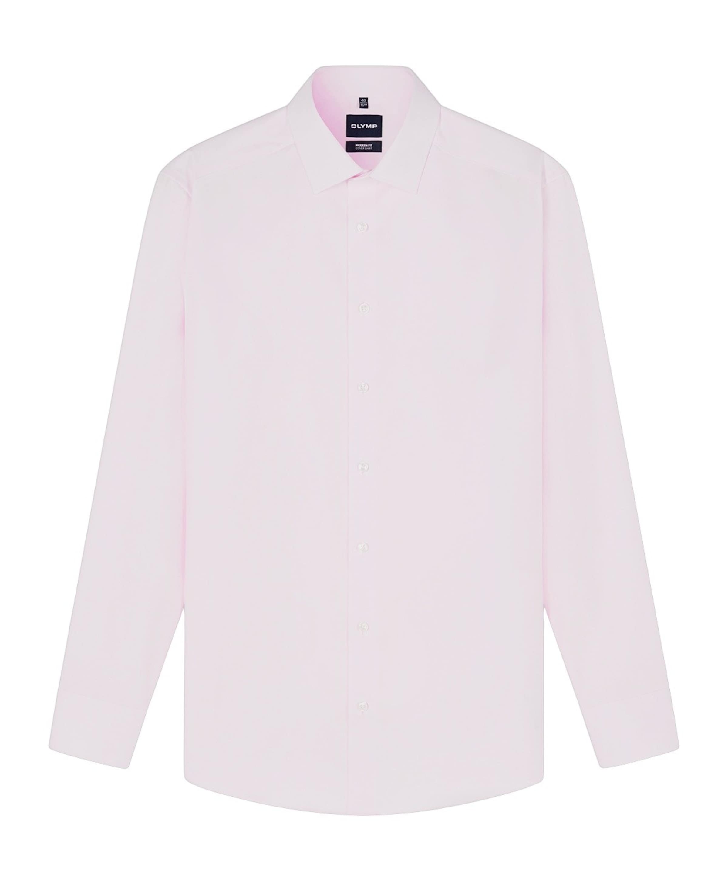 Heren overhemd lange mouw roze