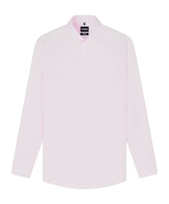 Heren overhemd lange mouw roze