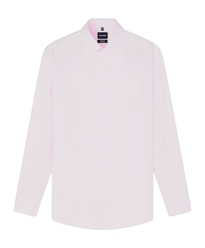 Heren overhemd lange mouw roze