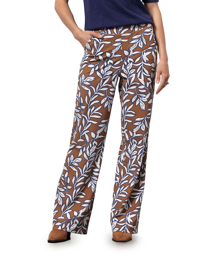 Marilon leaves broek beige