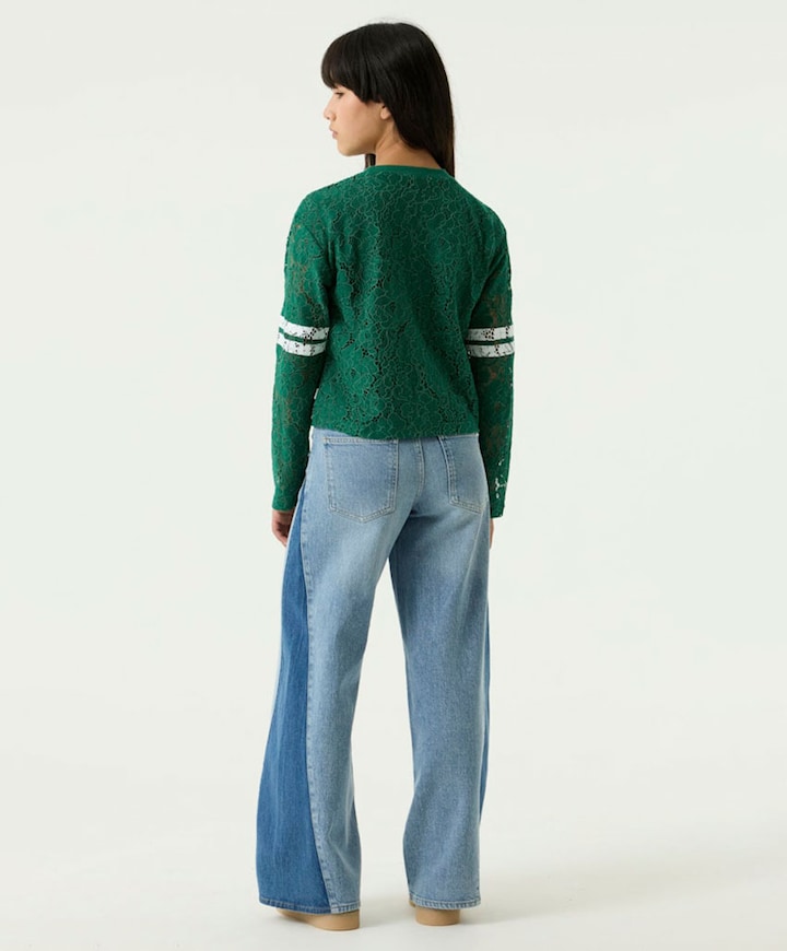 Meisjes longsleeve groen