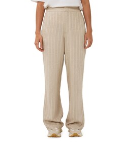 Linen dames broek beige