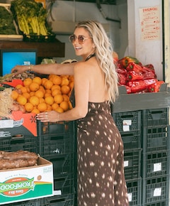 Dames jumpsuit bruin