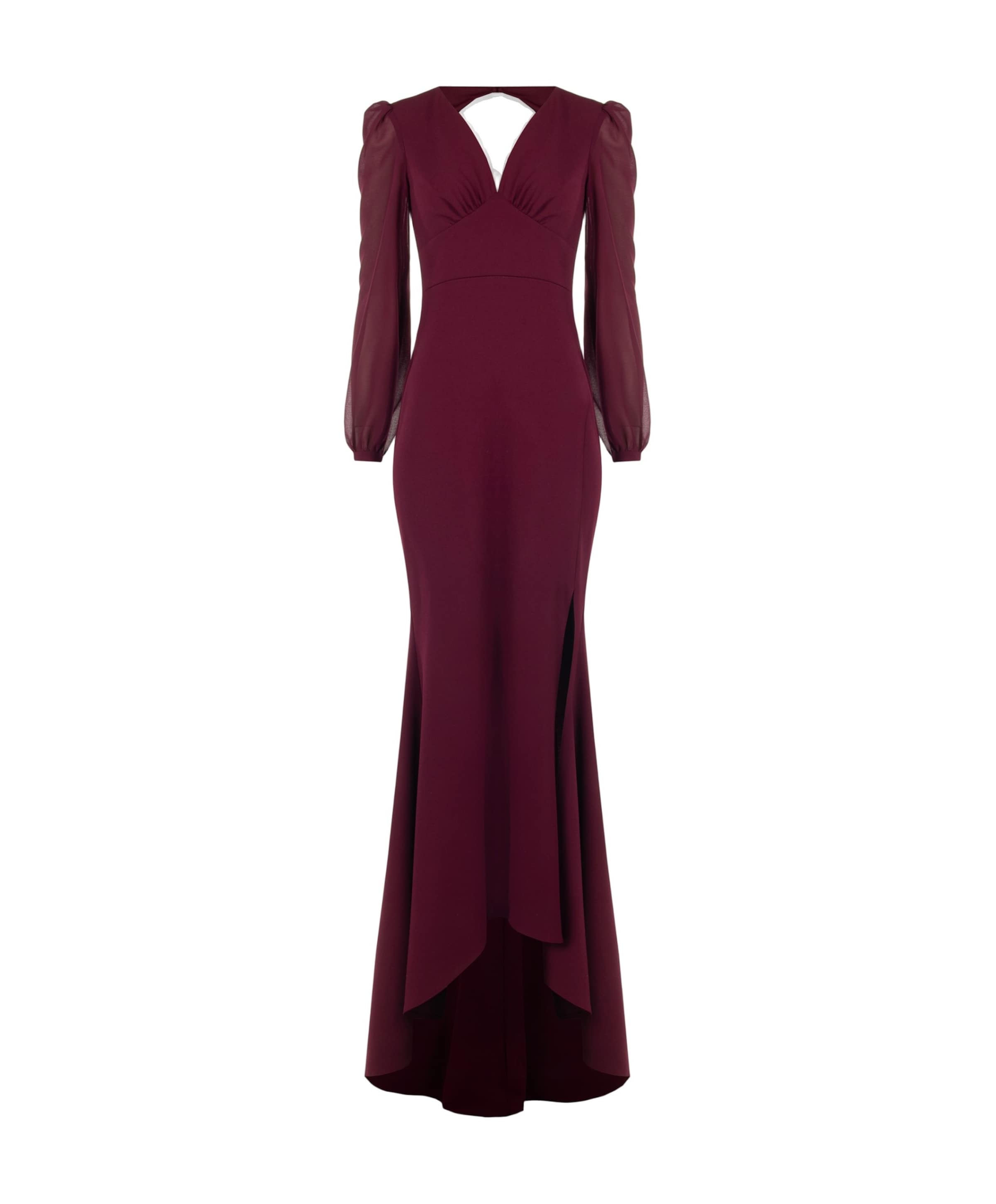 Dames jurk bordeaux