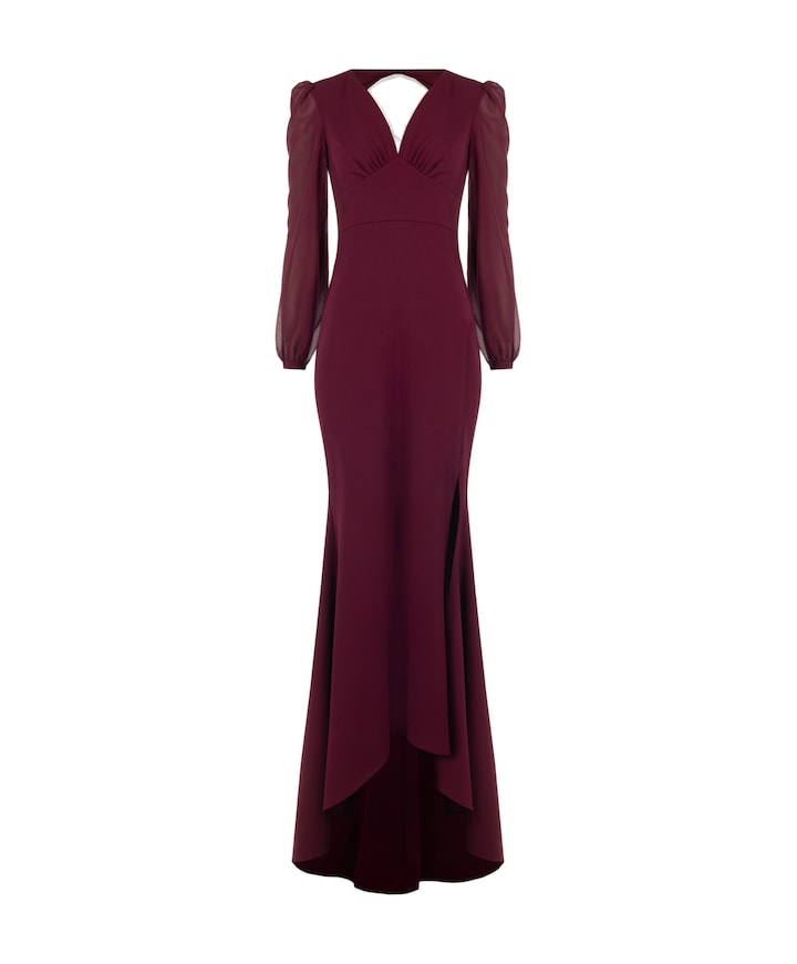 Dames jurk bordeaux