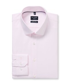 Heren overhemd lange mouw roze