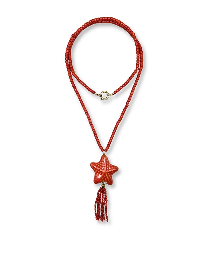 Dames ketting rood