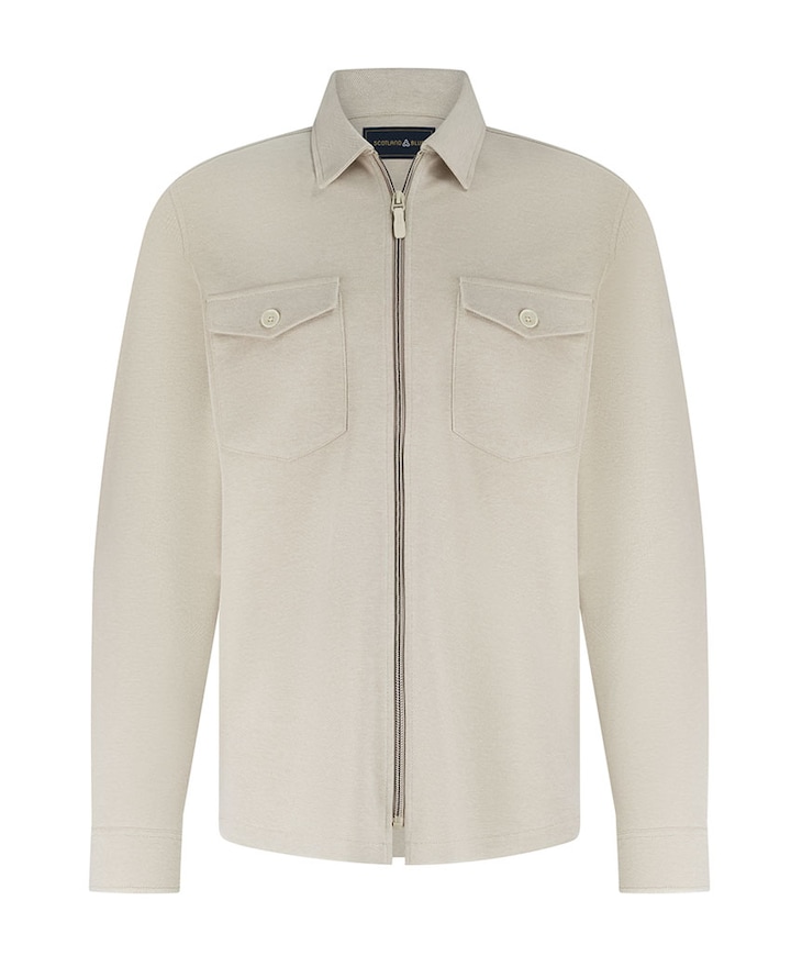 Heren overshirt beige