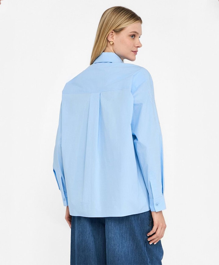 Blouse blauw