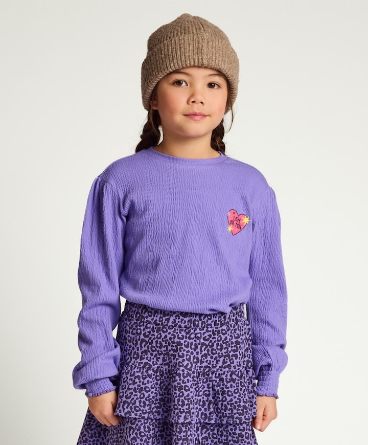 Meisjes longsleeve paars
