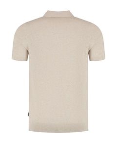 Heren polo beige