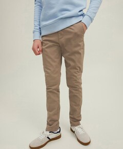 JPSTMARCO JJBOWIE SA BEIGE NOOS JNR jongens broek beige