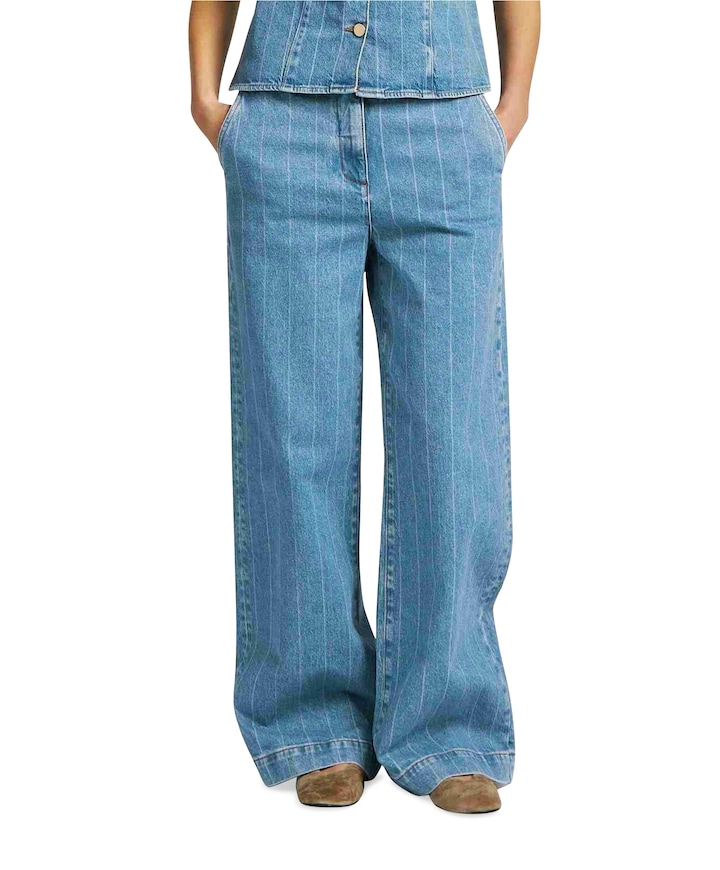 ROSE dames broek blauw