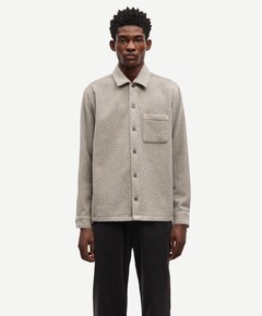 Heren overshirt grijs